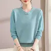 Nuevo suéter estilo chino para madres, nuevo modelo 2026, blusa vintage de botones para mujeres de mediana edad y mayores, camisa base de primavera y otoño