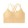 Top de tubo con tiras cruzadas de moda transfronterizo, espalda descubierta, para mujer, con almohadilla en el pecho, chaleco deportivo, lencería