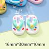 Chinelos de simulação de desenho animado acessórios de resina brincadeira da moda DIY mini carro de brinquedo infantil ornamentos de mesa atacado