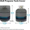Amazon Transfronterizo Cubierta para Tanque de Gas de Exterior Cubierta Protectora a Prueba de Polvo e Impermeable para Tanque de Propano de Barbacoa Cubierta de Tanque de Gas de Tela Oxford