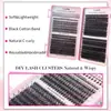 Fabricante Cílios Livro/Transfronteiriço Europeu e Americano Curva D Grande Capacidade Cílios Postiços Agrupados Únicos 8-18mm Naturais Espessos Enrolados Segmentados