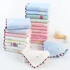 Seis camadas de gaze toalha quadrada bebê saliva toalha de rosto de bebê toalha espessa jacquard pequena toalha quadrada