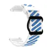 Aplicável à série Samsung/Huawei/watch Pulseira de Relógio Esportiva de Silicone Respirável Duas Cores Sarja Vazada Universal 22mm