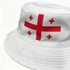 Sombrero de Pescador con Bandera de Georgia para Hombres y Mujeres, Sombrero para el Sol con Protección Solar, Sombrero de Cubo Moderno para Exteriores, Suministros para Fans Transfronterizos
