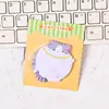 Anotações Adesivas de Gatinho Fofo Anotações de Estudante Adesivos para Marcar Mensagens Memos de Escritório Adesivos Adesivos de Desenho Animado Adesivos Reutilizáveis