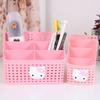 Caja de almacenamiento de escritorio de plástico con forma de corazón para niña, ideal para el hogar, el dormitorio, el dormitorio, el dormitorio de los estudiantes, etc.