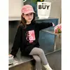 Camiseta de Manga Larga para Niña 2026 Nuevo Estilo Otoño para Niños Mayores, 100% Algodón Puro, Top Casual, Elegante