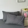 Un par de fundas de almohada 100% algodón 48x74cm, funda interior para almohada individual, funda de almohada de algodón puro, funda de almohada de color liso, pieza individual