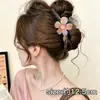 Pinza para el pelo de dibujos animados coreanos para mujer, pasador de lazo, pinza de tiburón exquisita de alta gama, tamaño grande para cabello grueso, accesorio para el cabello
