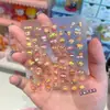 Adesivos de Unha Micro-Relevo Estilo Livro Vermelho Pão Queimado Adesivo Fofo à Prova d'Água Material Adesivo Adesivos Decorativos