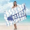 Toalla de Playa de Microfibra Transfronteriza para Adulto Estampada para la Playa Chal Protector Solar Absorbente Toalla para Nadar de Secado Rápido Toalla de Baño