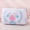 Bolsa de Armazenamento PU Estampada da Moda, Impermeável, Grande Capacidade, Necessaire de Viagem Portátil, Bolsa Multifuncional para Cosméticos e Maquiagem