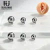 Aleación de titanio F136 espárrago de bola de rosca externa espárrago de oreja de bola de repuesto de rosca interna espárrago de labio varilla de rosca interna accesorios de joyería para piercing