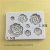 7 Flores Flores Pequenas Forma para Bolo Invertido Forma para Bolo Invertido Molde Decorativo para Bolo Ferramentas de Confeitaria DIY H3988