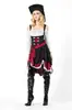 Disfraz de Napoleón Cos Pirata para Hombre y Mujer de Halloween, Disfraz de Mascarada para Adultos, Disfraz de Pirata para Fiesta Caribeña