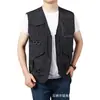 Chaleco de trabajo multibolsillos para hombre, chaleco casual de verano delgado sin mangas para pesca al aire libre, fotografía 2267