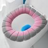 Funda de asiento de inodoro de felpa con asa engrosada, Funda de inodoro universal cálida de invierno para el hogar de felpa, Lavable