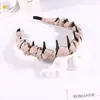 Nova tiara de pente torcido em cetim estilo coreano, com design estrelado, coroa alta volumosa, tiara que afina o rosto para mulheres