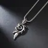 Collar Hip-Hop de Acero de Titanio Europeo y Americano para Hombre Marca de Moda Personalidad Callejera Marca Militar Colgante de Celebridad de Internet Cadena Larga para Suéter Joyería de Aleación