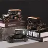 Enfeites de Motocicleta de Ferro Vintage Artesanato de Metal Criativo Entrada da Sala de Estar Aeronave Modelo de Carro Clássico Decorações