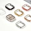 Adequado para Apple Watch12 S11 com Cravação de Diamantes Capa com Diamantes de Uma Linha Apple Watch da 10ª Geração Iwatch8Se9 Meia Capa