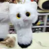 Pelúcia Faux Mink Cabeça de Gatinho Desenho Animado Chaveiro Carro Mochila Versátil Pingente Presente Atacado Presente de Feriado