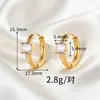 Aretes de Cuff de Rubí de Lujo Ligero de Alta Gama Europeos y Americanos con Diseño Único, Pendientes Exquisitos y Versátiles para el Día a Día que Realzan el Cutis y Añaden Elegancia