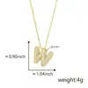 Colgante de letra inglesa 26 con incrustaciones de circonita de cobre transfronterizo, letra gruesa de moda popular, accesorios DIY al por mayor