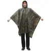 Capa de camuflaje transfronteriza, impermeable de ciclismo multifuncional 3 en 1 para exteriores, impermeable largo de cuerpo completo transpirable al por mayor