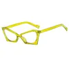 Gafas lisas personalizadas con forma cóncava para hombre y mujer, marco de gafas divertido para exportación, nuevo estilo ojo de gato, gafas con filtro de luz azul, venta al por mayor