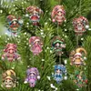 Navidad 12 Piezas Decoraciones de Gnomos Navideños de Madera Hechos a Mano Traje Perfecto para Adornos de Árbol y Ceremonia Festiva