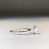 Anillo Mosane de Plata Esterlina S925 para Mujer Asche 2 quilates Clásico Cuatro Garras Corte Cuadrado de Forma Especial Sencillo Joker
