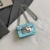 Bolsa Pequena de Corrente Mini Moda de Nicho para Mulheres 2026 Novo Estilo Coreano Simples Quadrada Pequena Bolsa Transversal