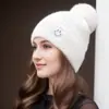 Gorro de Punto Grueso Cálido de Doble Capa Nuevo Otoño/Invierno 2025 para Mujer, Protección para las Orejas, Cálido, Circunferencia de Cabeza Grande, Gorro Slouchy de Moda