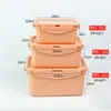 Caja de Conservación Personalizada de Grado Alimenticio, Caja de Almacenamiento Sellada y Engrosada para Refrigerador, Lonchera Transparente de Plástico con Tapa para Frutas