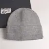 2022 nuevo gorro de punto con volantes de color liso para mujer, gorro de invierno de otoño e invierno, gorro de lana cálido de comercio exterior, combina con todo