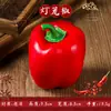 Decoração de Pimenta Verdura Falsa Pimenta Vermelha Picante Pimenta Verde Modelo Adereços de Fotografia Frutas Penduradas para Restaurante Brinquedos