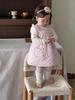 Falda de tirantes de invierno para niñas, conjunto de camiseta interior gruesa y leggings, ropa coreana para niños, ropa de otoño e invierno para bebés, ropa para niños