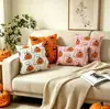 Funda de Almohada de Calabaza de Halloween en Stock, Cojín de Sofá Acolchado Bicolor, Textil para el Hogar Recomendado Transfronterizo, Decoración para Fiestas Navideñas