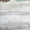 Tira de imitación de pelo de conejo estilo mejorado de 1 cm de ancho cinta de no tejido hecha a mano para bricolaje encaje accesorios para linterna de león danzante traje Tang Hanfu tira plana