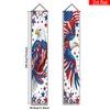 Pareados Americanos Transfronterizos del 250 Aniversario, Decoraciones Festivas Transfronterizas, Cortinas de Puerta para Fiestas, Banderines Colgantes, Decoraciones Colgantes para Porche