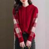 Suéter Feminino Primavera & Outono 2025 Novo Estilo Estilo Preguiçoso Casual Com Capuz Malha Solta Manga Longa Top Camisa Base