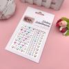 Parche de maquillaje de ojos, parche de diamante para ojos, decoración facial, accesorios de maquillaje de perlas, parche de diamantes de imitación para escenario infantil, en stock, cuenta de mano al por mayor