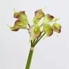 Flor artificial Lirio de Cala tacto Arum decoración de sala de estar mesa flores falsas suministro transfronterizo pegamento suave ramo al por mayor