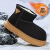 Kapi Barra Casal Botas de Neve Inverno Quente Pão Cabeça Grande Sapatos de Algodão Forrados de Lã Espessados Sapatos Masculinos Antiderrapantes