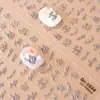 Redanco5D Repujado Popular Patrón DIY Pegatina para Uñas Letra Inglesa Pegatina Estéreo para Uñas Dr1535