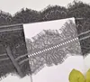 Tela de Borde de Encaje de pestañas de Doble Cara de 3 m de Largo para Decoración de Escote de Vestido, Borde de Encaje Bordado Hueco