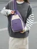 Bloqueio de Cor Simples Versátil Leve Mochila de Viagem Unissex Tecido de Nylon Portátil Multi-maneiras de Carregar Bolsa Transversal para Peito