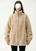 Nuevo Abrigo de Lana Casual Versátil Engrosado de Imitación de Lana de Cordero de Invierno para Mujer de Amazon Transfronterizo Europeo y Americano