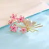 Elegante Simples para o Trabalho Elegante Alto Padrão Gola de Terno Broche de Joia com Zircônia Luxo Nicho Acessórios de Broche